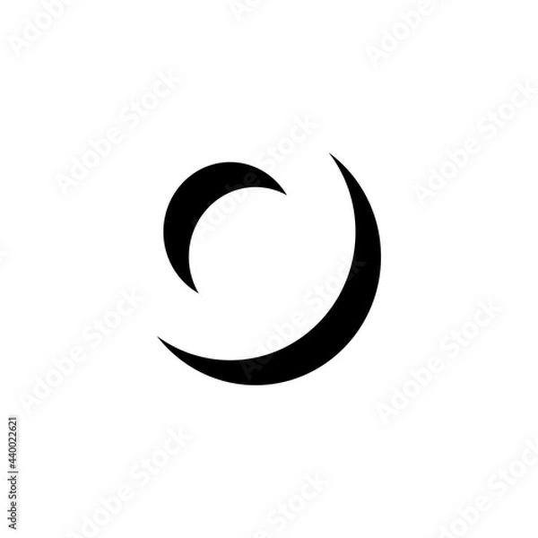 Fototapeta Vector Geometric Shadow Letter O