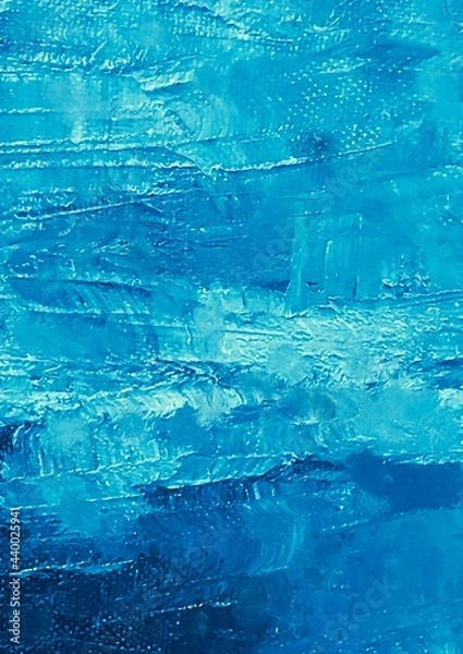 Obraz 幻想的な水彩水色の海のテクスチャ背景
