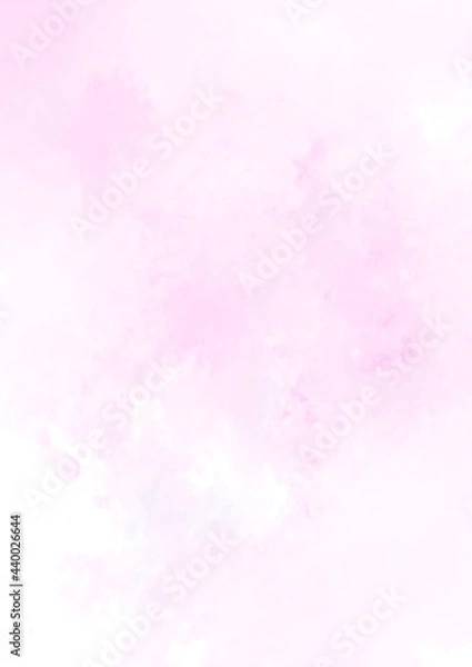 Obraz 幻想的なピンクのふんふわ水彩テクスチャ背景
