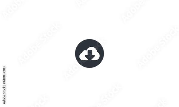 Fototapeta cloud computing tech server icon