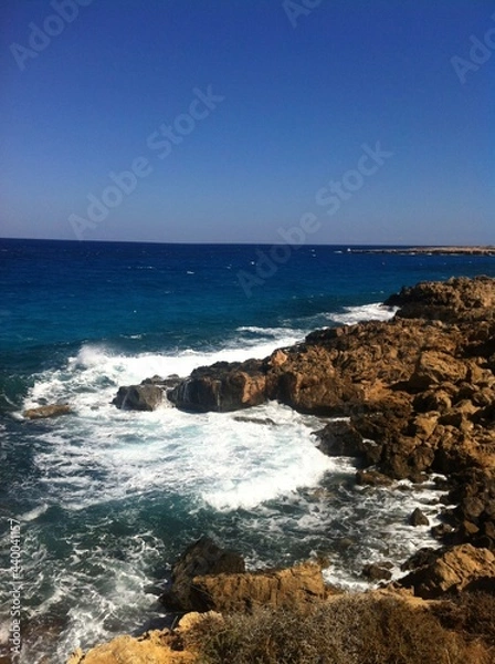 Fototapeta Sea and rocks, Cyprus