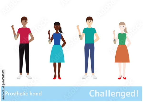 Fototapeta Challenged!  障がいと共に生きチャレンジする世界の人々