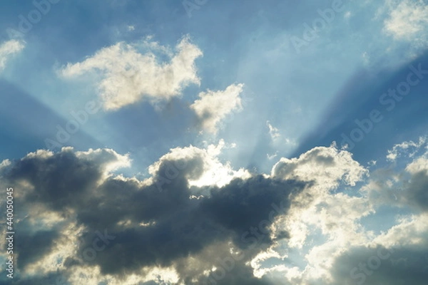 Obraz blue sky with clouds