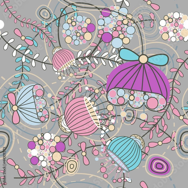 Obraz floral vector seamless texture