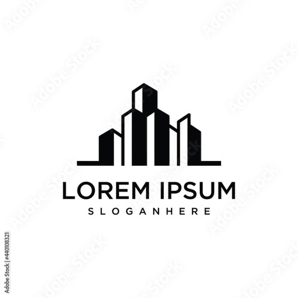 Obraz building logo design inspiration .