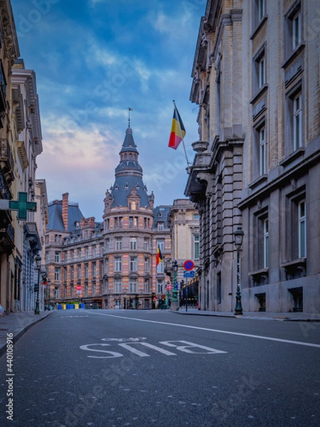 Fototapeta Chaussée de Louvain à Bruxelles