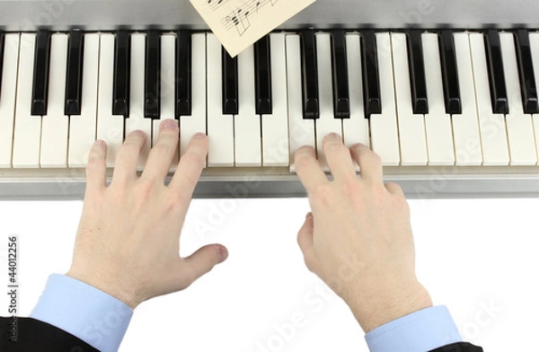 Obraz hands of man playing piano