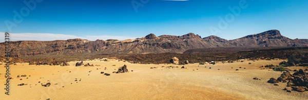 Obraz Sistema montañoso teide desierto carretera 