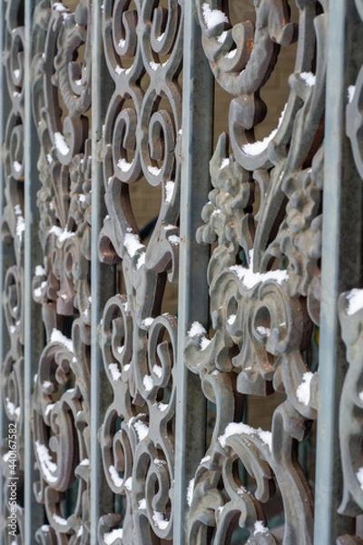 Obraz Wrought Iron in snow 