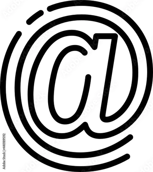 Obraz email minimal line icon