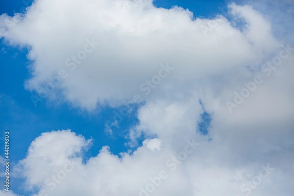 Fototapeta heavy pre-storm cloud in the evening sky