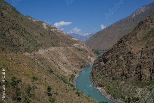 Fototapeta Karnali River in Nepal. The only wild and scenic and free flowing River.