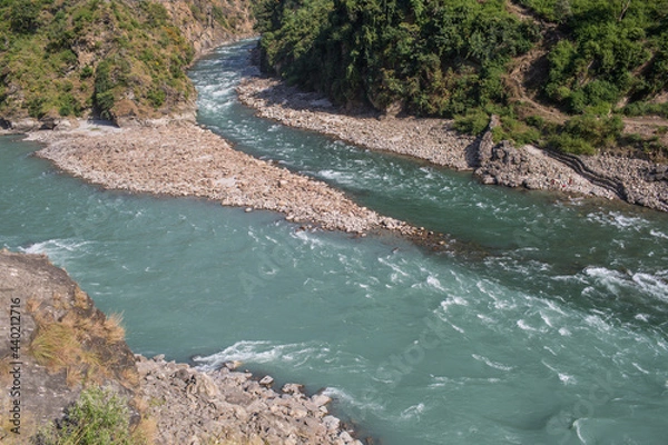 Fototapeta Karnali River in Nepal. The only wild and scenic and free flowing River.