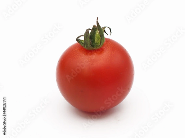 Obraz 白背景のミニトマト