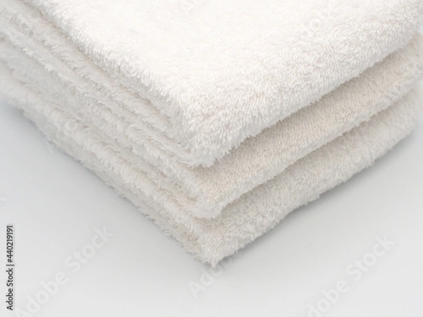 Fototapeta 畳んだ白いタオル3枚