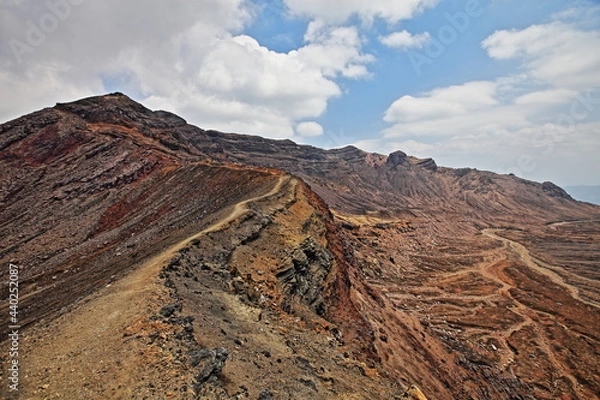 Fototapeta Mt.Aso 晴天下の阿蘇山