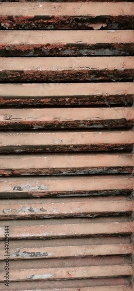 Obraz rostiges Metallgitter