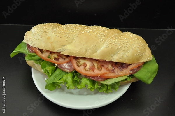 Obraz sandwich with ham