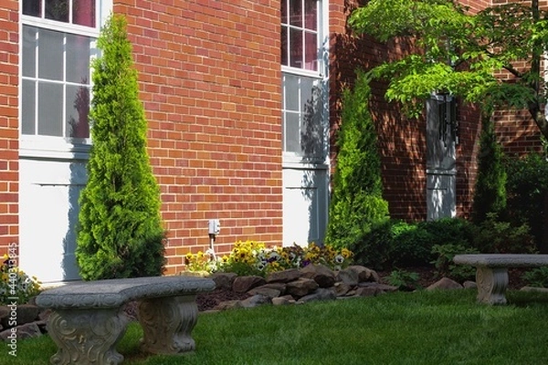 Obraz red brick house