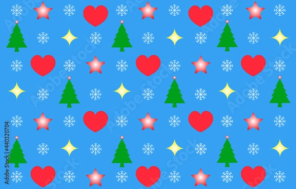 Obraz Christmas symbol pattern background