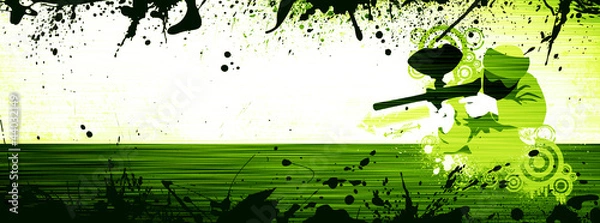 Obraz Paintball background