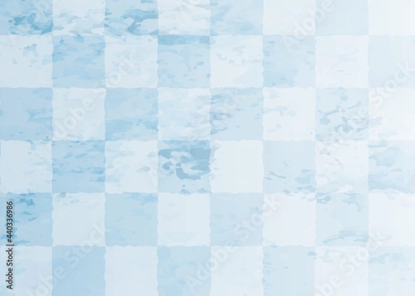 Obraz 青いチェック柄