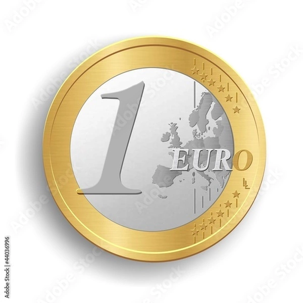 Obraz One euro coin