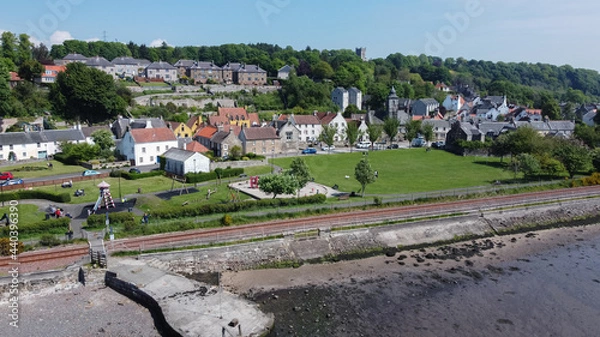 Fototapeta Culross village, Dunfermline, Scotland.  Enchanting a little place that gives you the feeling of having been transported back in time.
