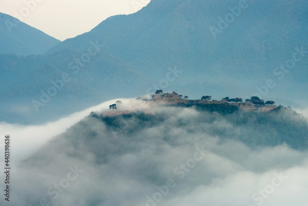 Obraz 雲海と竹田城跡