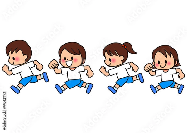 Fototapeta 走る 子供