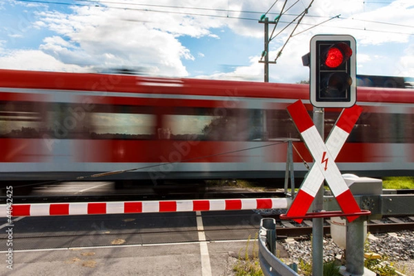 Fototapeta Przejazdu kolejowego