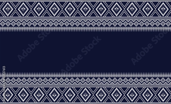 Fototapeta Ethnic pattern vector background. seamless pattern traditional, Design for background, wallpaper, Batik, fabric, carpet, clothing, wrapping, and textile.ethnic pattern Vector illustration.