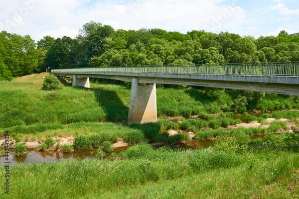 Obraz Die Neiße bei Zelz an der Deutsch-Polnischen Grenze