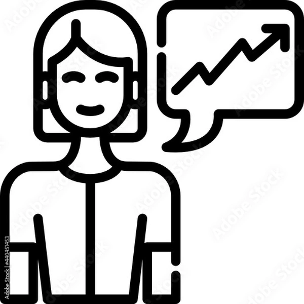 Fototapeta Woman Girl Icon