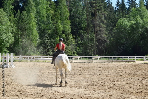 Obraz person riding a horse
