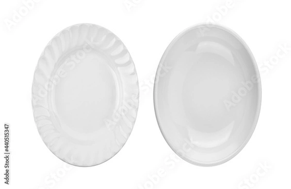 Obraz white plate isolated on white background