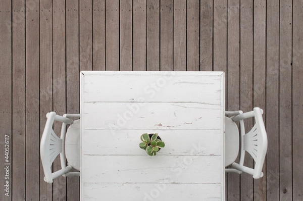 Obraz table top view