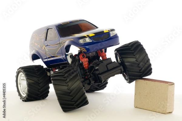 Obraz guided by radio model of speed car