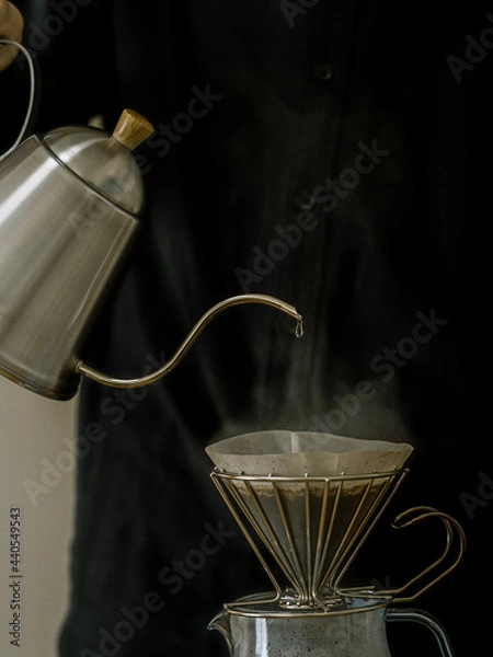 Fototapeta おうち時間で楽しむハンドドリップコーヒー