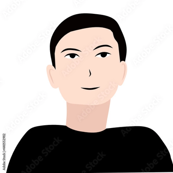 Fototapeta portrait of a man vector icon