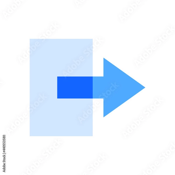 Fototapeta Exit icon