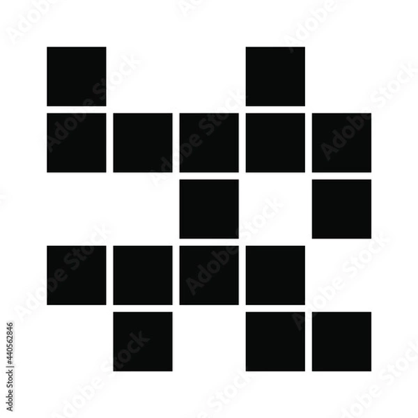 Fototapeta crossword icons symbol vector elements for infographic web