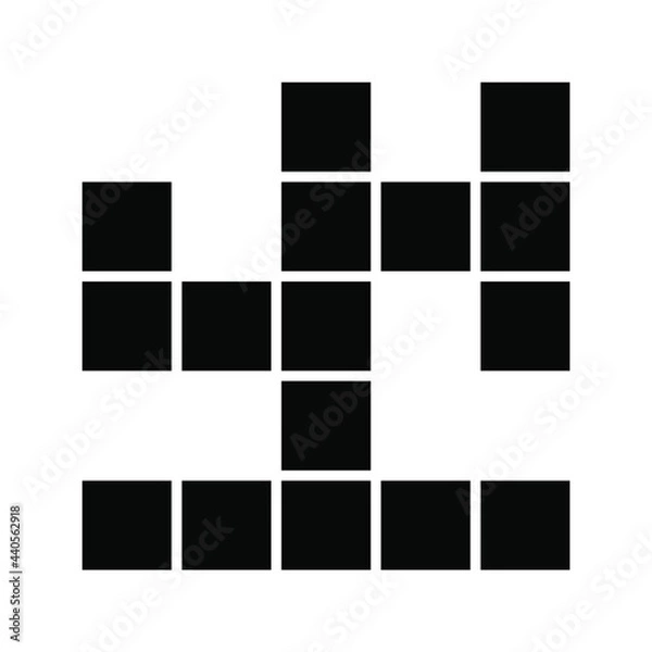 Fototapeta crossword icons symbol vector elements for infographic web