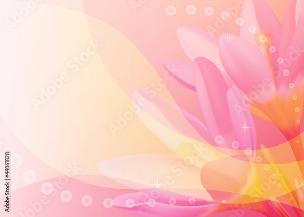 Fototapeta Vector colorful background with crocuses