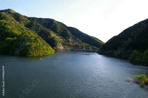 Obraz 初夏の梅田湖