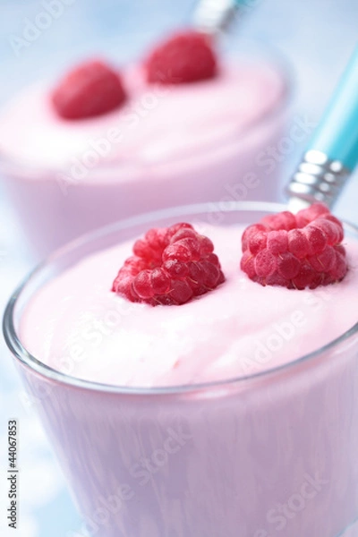 Fototapeta Raspberry yogurt