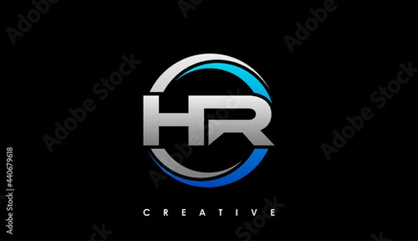 Obraz HR Letter Initial Logo Design Template Vector Illustration