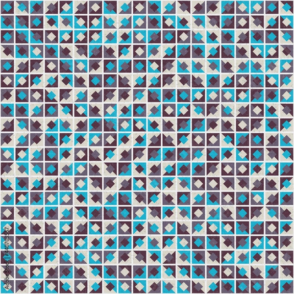 Fototapeta Abstract Geometric Pattern generative computational art illustration