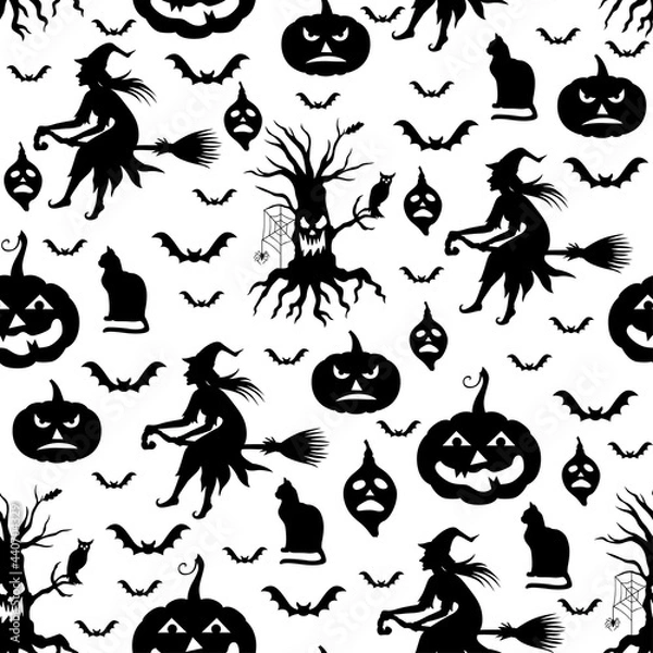 Fototapeta Halloween pattern seamless