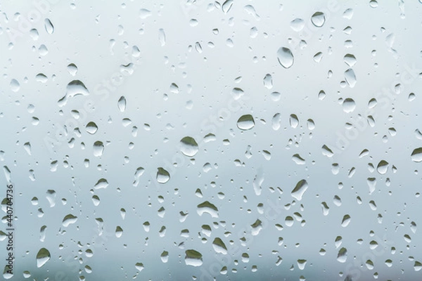Obraz Raindrops on glass as a background